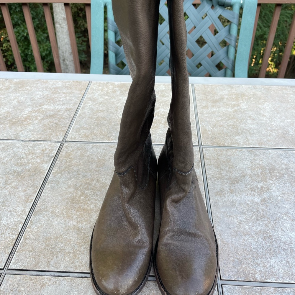 FRYE Melissa Women's Button Riding Knee High BOOT - Picture 3 of 13